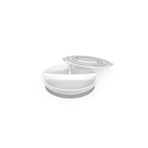 پک 4 عددی ظرف غذا خوری تقسيم بندي شده درب دار سفید تويست شيك