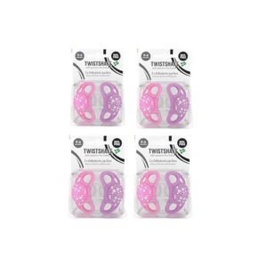 پک 4 عددی پستانك ۰-۶ ماه پاستل صورتی و بنفش تويست شيك