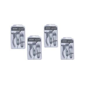 پک 4 عددی ست غذاخوری آموزشی پلاستيكی طوسی تويست شيك