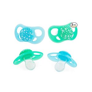 پک 4 عددی پستانك ۰-۶ ماه پاستل سبز و آبي تويست شيك