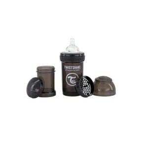 پک 4 عددی شيشه شير آنتي كوليك تويست شيك مشكي ظرفيت 260 ميلي ليتر